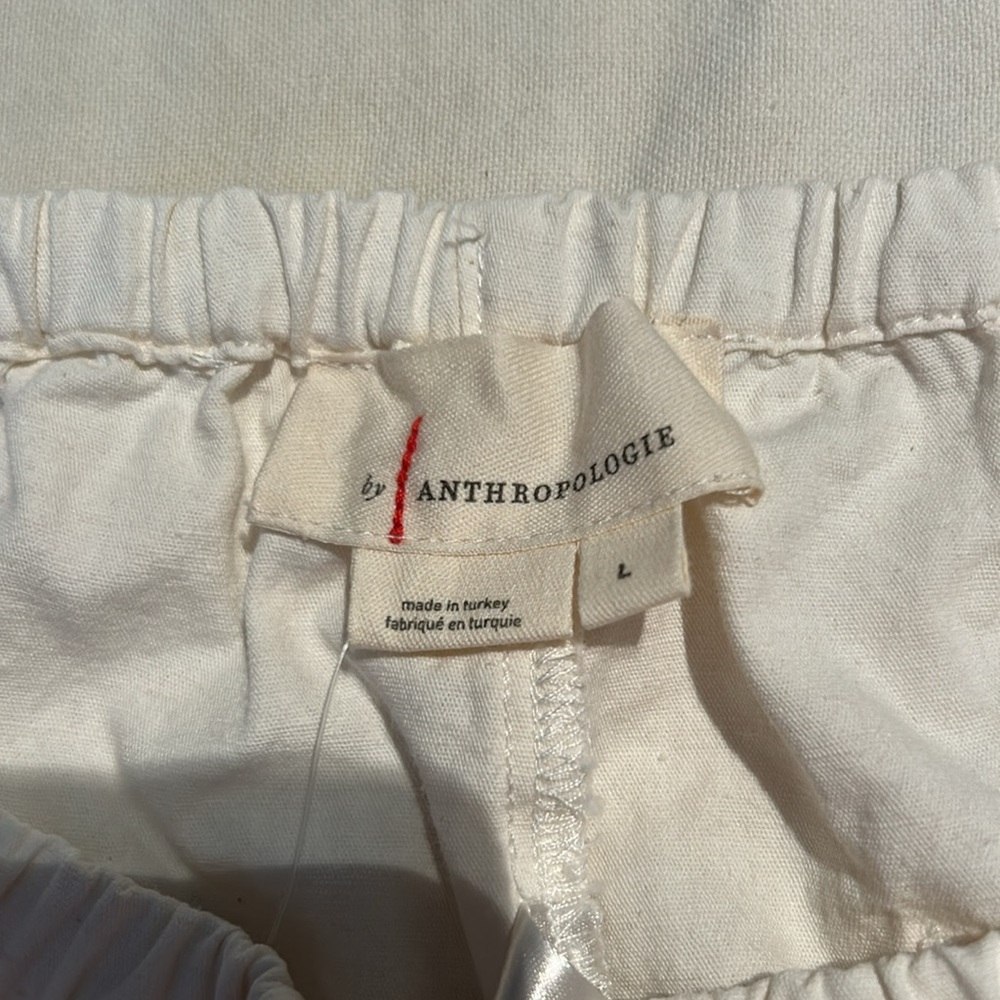 NWT Ladies size large Anthropologie Linen blended high waisted short-shorts - Picture 7 of 9